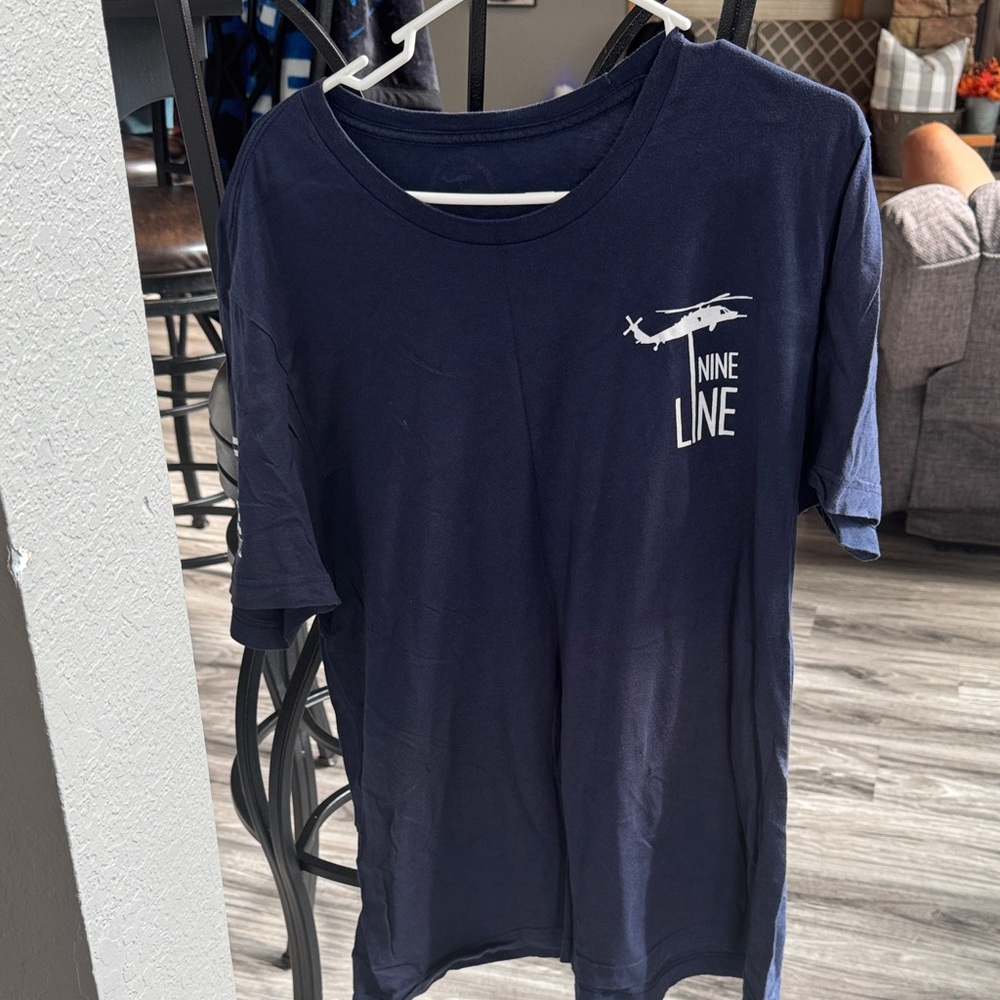 Navy Blue T-Shirt Nine Line